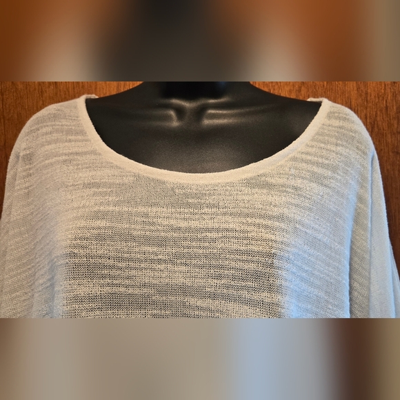 Olive & Oak White Sheer Long Sleeve Tunic/top SzL - Picture 5 of 8